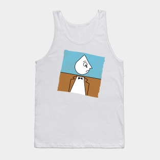 Crying Expression Drawing Tank Top